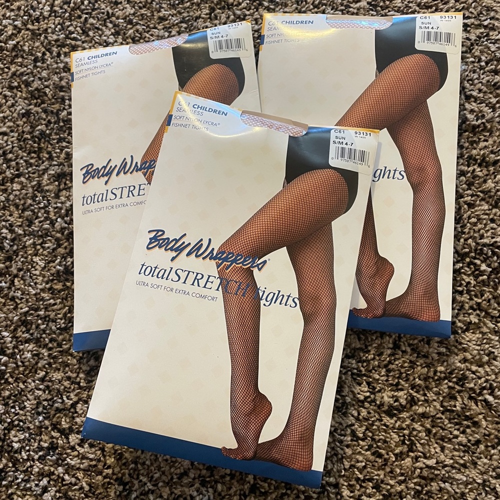 Body Wrappers suntan fishnet stockings